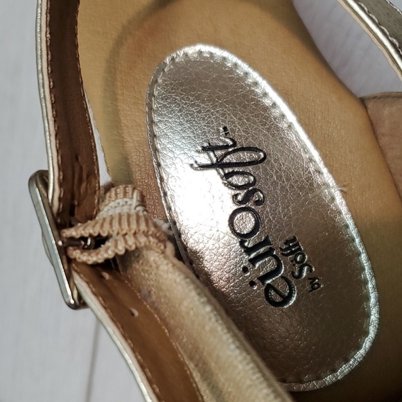 Euro By Sofft Womens Soft Comfort Espadrille Wedge Sandals Shoes sz 9M - Picture 13 of 13